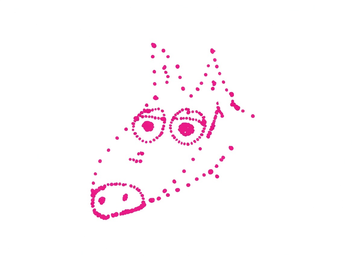 głowa pieska rysunek