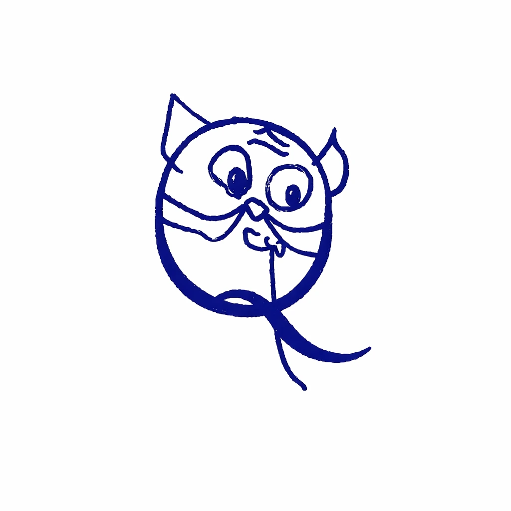 głowa kotka rysunek