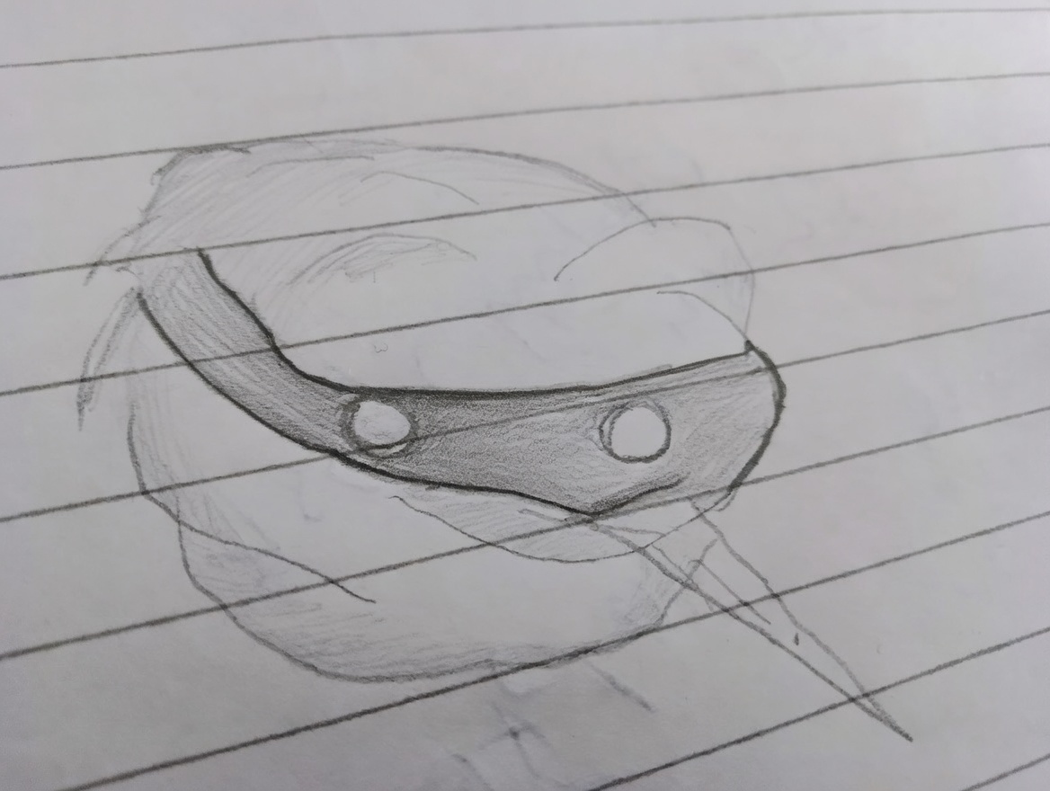 głowa ptaka rysunek