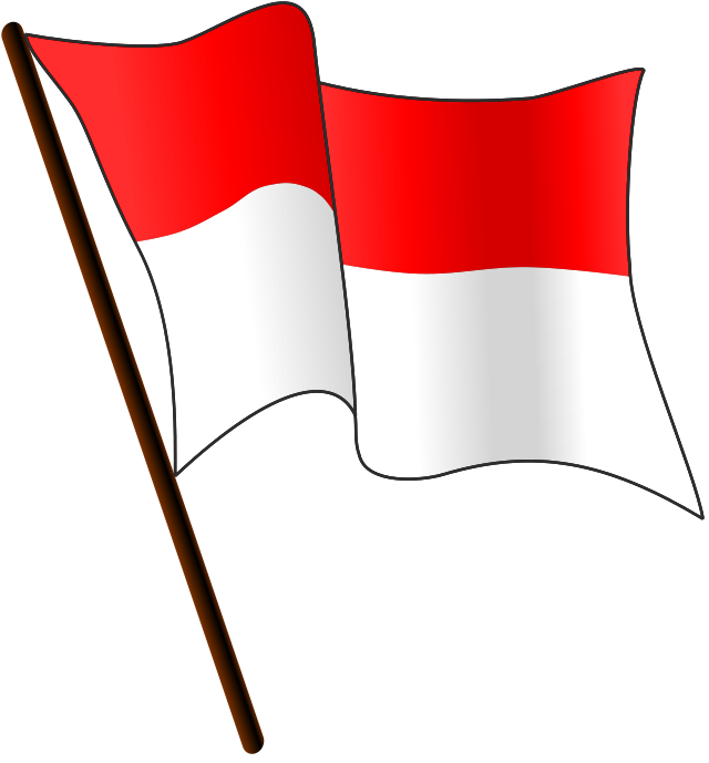 flaga Indonezji, czerwono-biała