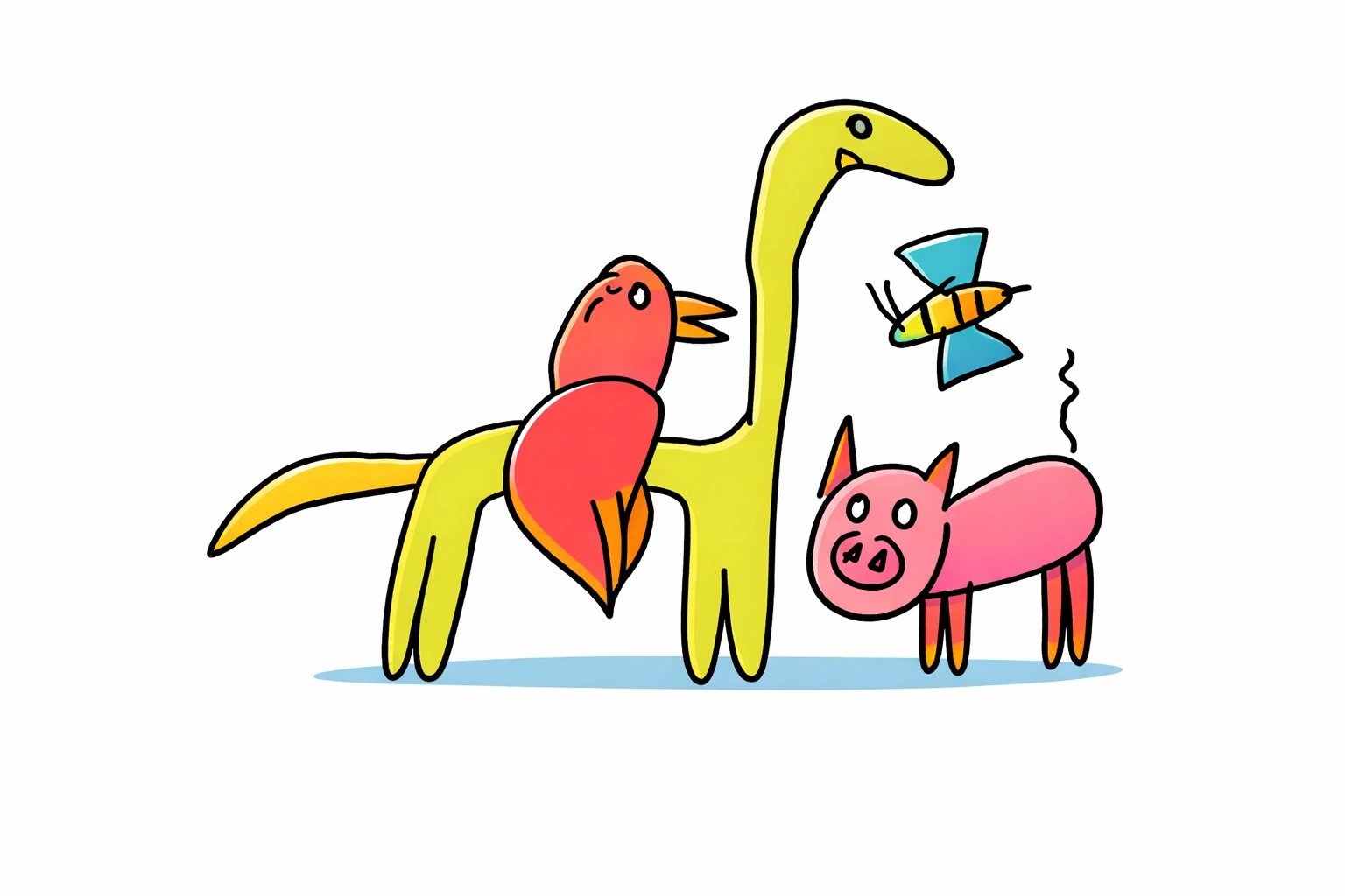 kolorowe zwierzątka