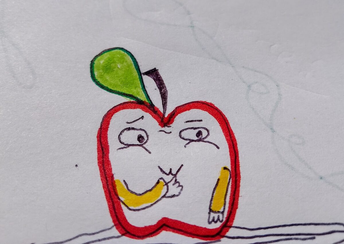 jabłko rysunek