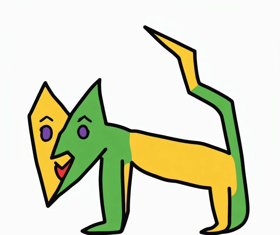 kolorowy kotek rysunek