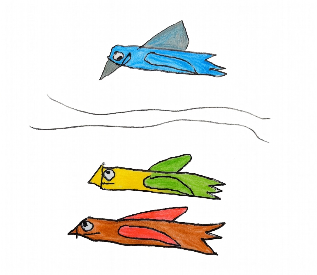 ptaki w locie rysunek