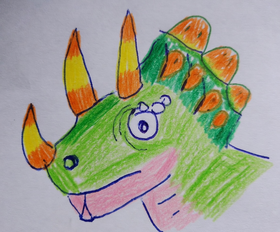 triceratops rysunek