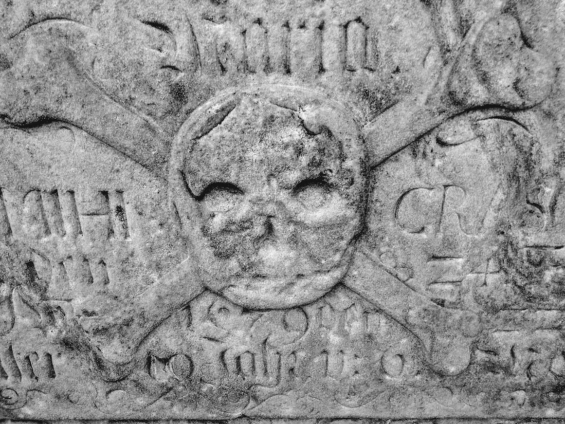 czaszka z piszczelami